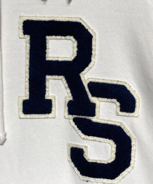 RAF SIMONS（ラフシモンズ）RAF SIMONS (ラフシモンズ) ダメージ加工パーカー ホワイト サイズ:Sの古着・服飾アイテム