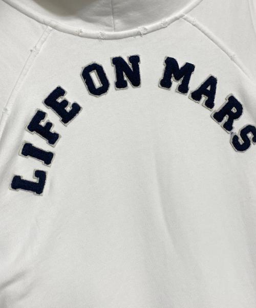 RAF SIMONS（ラフシモンズ）RAF SIMONS (ラフシモンズ) ダメージ加工パーカー ホワイト サイズ:Sの古着・服飾アイテム