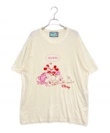 GUCCI×DISNEY（グッチ×ディズニー）の古着「ロゴTシャツ」｜ベージュ