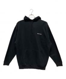 BALENCIAGA（バレンシアガ）の古着「BBロゴ刺繍プルオーバーパーカー」｜ブラック