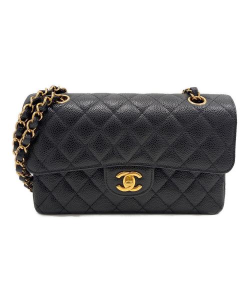 CHANEL（シャネル）CHANEL (シャネル) マトラッセ23　Wフラップチェーンショルダーバッグ ブラック サイズ:23の古着・服飾アイテム