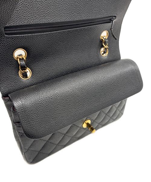 CHANEL（シャネル）CHANEL (シャネル) マトラッセ23　Wフラップチェーンショルダーバッグ ブラック サイズ:23の古着・服飾アイテム