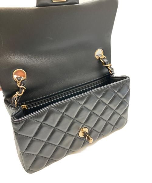 CHANEL（シャネル）CHANEL (シャネル) ミニマトラッセ チェーンショルダーバッグ ブラック サイズ:20cmの古着・服飾アイテム