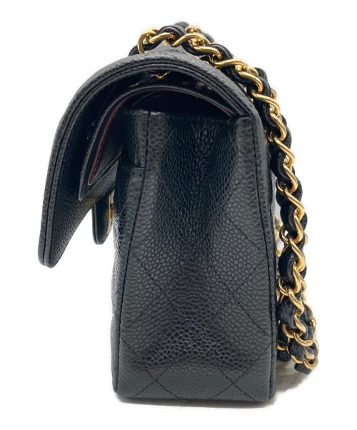 CHANEL（シャネル）CHANEL (シャネル) Wフラップチェーンショルダーバッグ ブラック サイズ:23の古着・服飾アイテム