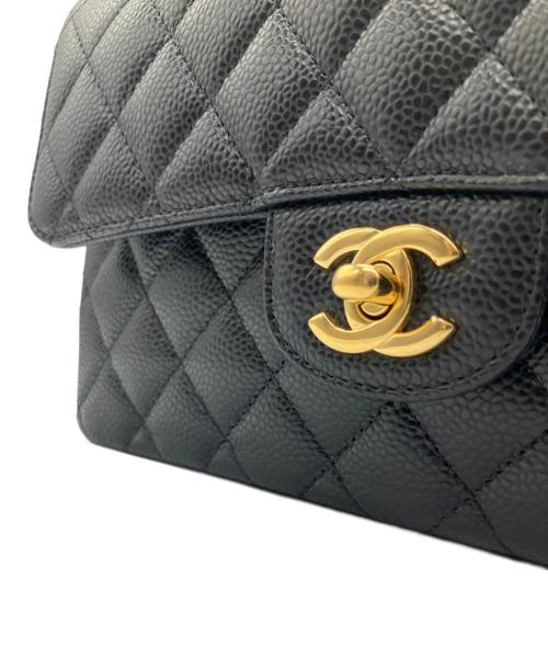 CHANEL（シャネル）CHANEL (シャネル) Wフラップチェーンショルダーバッグ ブラック サイズ:23の古着・服飾アイテム