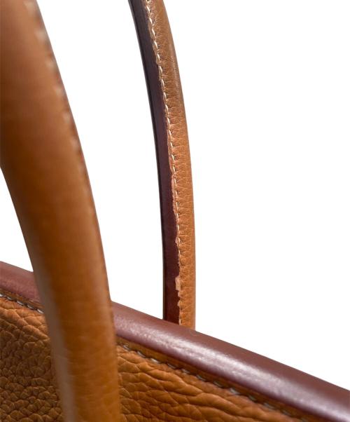 HERMES（エルメス）HERMES (エルメス) バーキン35/トゴ/ゴールド/シルバー金具/☐L刻印:2008年製 ゴールド サイズ:35の古着・服飾アイテム