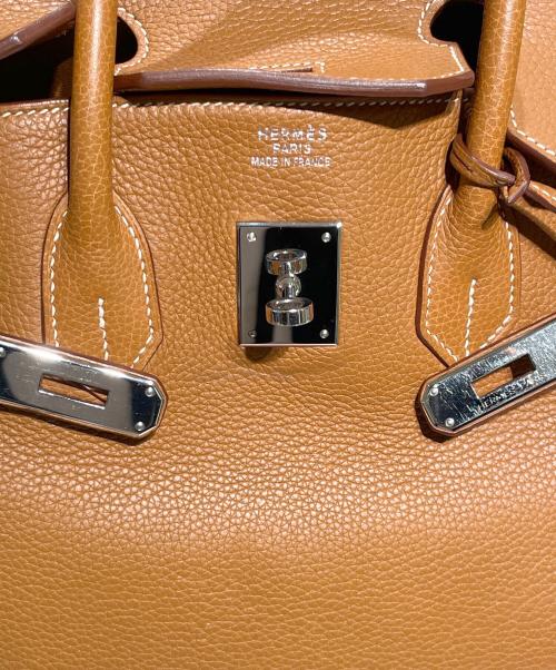HERMES（エルメス）HERMES (エルメス) バーキン35/トゴ/ゴールド/シルバー金具/☐L刻印:2008年製 ゴールド サイズ:35の古着・服飾アイテム
