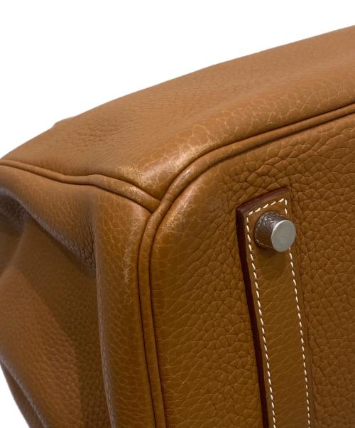 HERMES（エルメス）HERMES (エルメス) バーキン35/トゴ/ゴールド/シルバー金具/☐L刻印:2008年製 ゴールド サイズ:35の古着・服飾アイテム