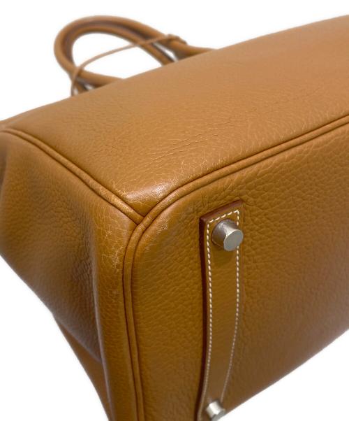 HERMES（エルメス）HERMES (エルメス) バーキン35/トゴ/ゴールド/シルバー金具/☐L刻印:2008年製 ゴールド サイズ:35の古着・服飾アイテム