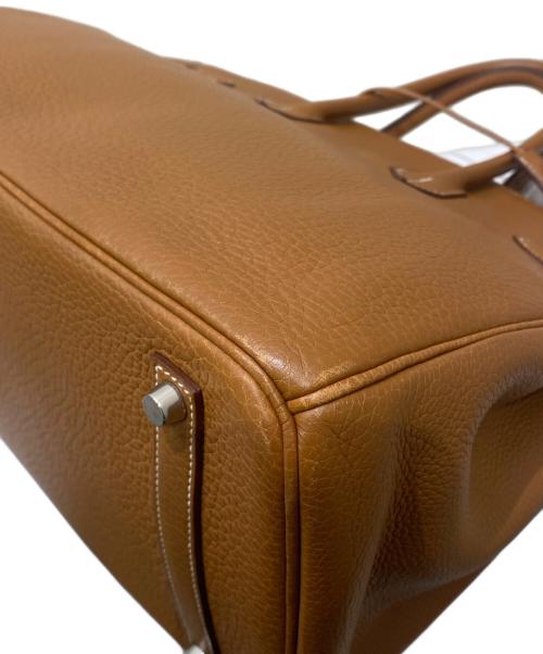 HERMES（エルメス）HERMES (エルメス) バーキン35/トゴ/ゴールド/シルバー金具/☐L刻印:2008年製 ゴールド サイズ:35の古着・服飾アイテム