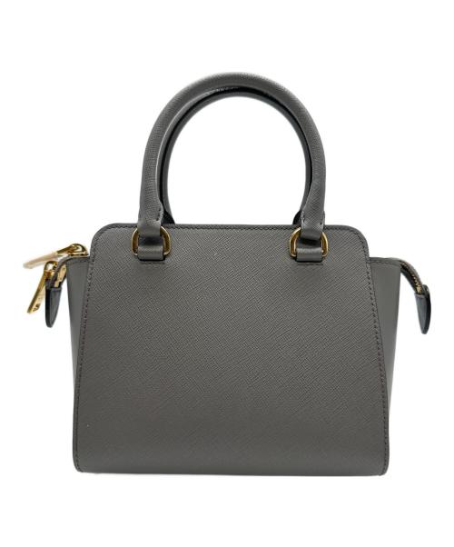 PRADA（プラダ）PRADA (プラダ) ガレリア サフィアーノレザー ミニバッグ/1BA380　 グレー サイズ:-の古着・服飾アイテム