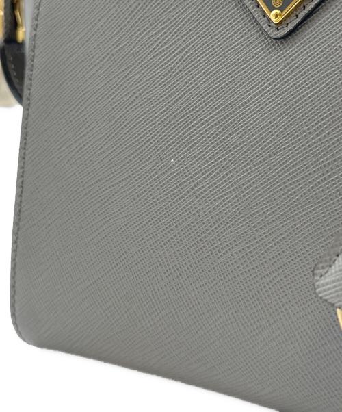 PRADA（プラダ）PRADA (プラダ) ガレリア サフィアーノレザー ミニバッグ/1BA380　 グレー サイズ:-の古着・服飾アイテム