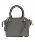 PRADA（プラダ）の古着「ガレリア サフィアーノレザー ミニバッグ/1BA380　」｜グレー