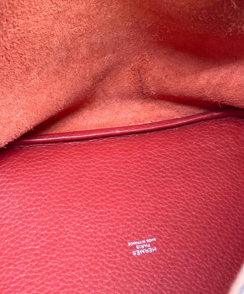 HERMES（エルメス）HERMES (エルメス) ピコタンロック MM/シルバー金具/トリヨンクレマンス/ルージュカザック/□Q刻印:2013年製 ルージュカザック サイズ:MMの古着・服飾アイテム
