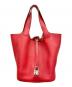 HERMES（エルメス）の古着「ピコタンロック MM/シルバー金具/トリヨンクレマンス/ルージュカザック/□Q刻印:2013年製」｜ルージュカザック