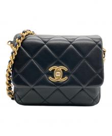 CHANEL（シャネル）の古着「ミニマトラッセ チェーンショルダーバッグ」｜ブラック