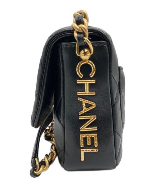 CHANEL（シャネル）CHANEL (シャネル) ミニマトラッセ チェーンショルダーバッグ ブラック サイズ:16cmの古着・服飾アイテム