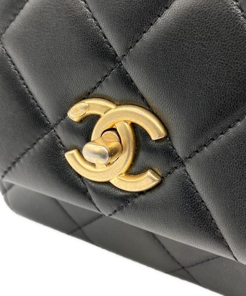 CHANEL（シャネル）CHANEL (シャネル) ミニマトラッセ チェーンショルダーバッグ ブラック サイズ:16cmの古着・服飾アイテム