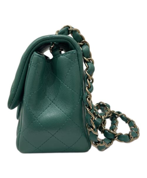 CHANEL（シャネル）CHANEL (シャネル) チェーンショルダーバッグ グリーン サイズ:17の古着・服飾アイテム
