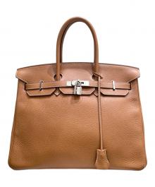 HERMES（エルメス）の古着「バーキン 35/シルバー金具/トゴ/ゴールド/□K刻印」｜ゴールド×シルバー金具