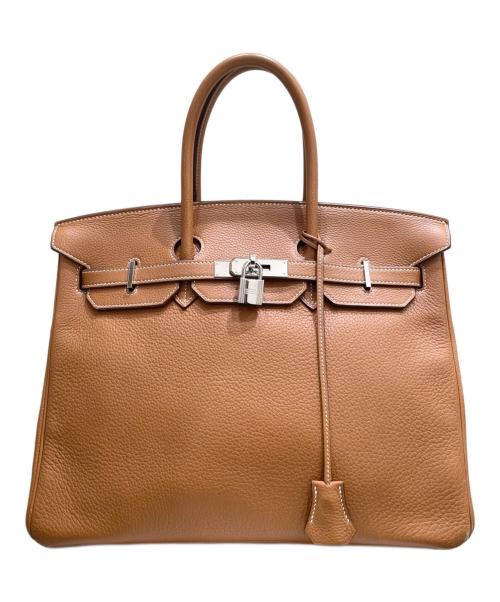 HERMES（エルメス）HERMES (エルメス) バーキン 35/シルバー金具/トゴ/ゴールド/□K刻印 ゴールド×シルバー金具 サイズ:35の古着・服飾アイテム