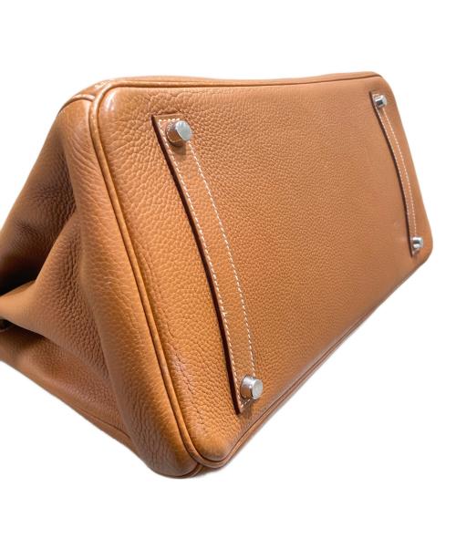HERMES（エルメス）HERMES (エルメス) バーキン 35/シルバー金具/トゴ/ゴールド/□K刻印 ゴールド×シルバー金具 サイズ:35の古着・服飾アイテム