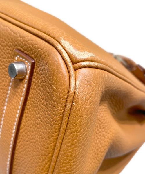 HERMES（エルメス）HERMES (エルメス) バーキン 35/シルバー金具/トゴ/ゴールド/□K刻印 ゴールド×シルバー金具 サイズ:35の古着・服飾アイテム