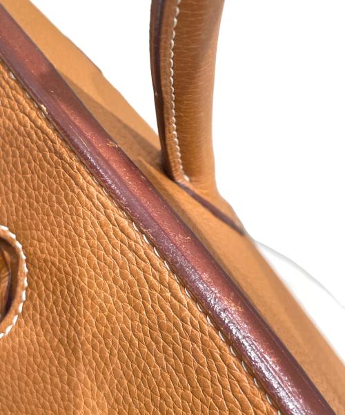 HERMES（エルメス）HERMES (エルメス) バーキン 35/シルバー金具/トゴ/ゴールド/□K刻印 ゴールド×シルバー金具 サイズ:35の古着・服飾アイテム