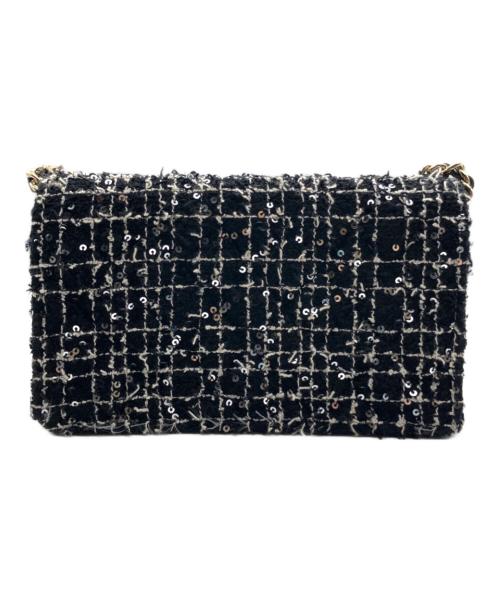 CHANEL（シャネル）CHANEL (シャネル) チェーンウォレット/ココマーク/ツイード/ミニショルダーバッグ ブラック サイズ:-の古着・服飾アイテム