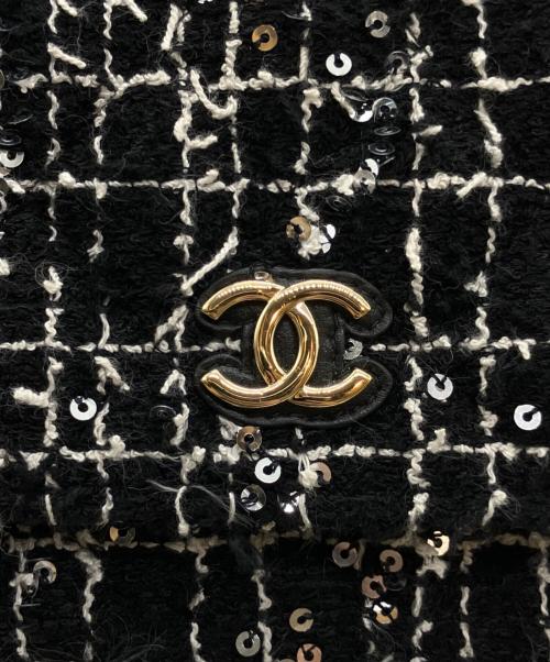 CHANEL（シャネル）CHANEL (シャネル) チェーンウォレット/ココマーク/ツイード/ミニショルダーバッグ ブラック サイズ:-の古着・服飾アイテム