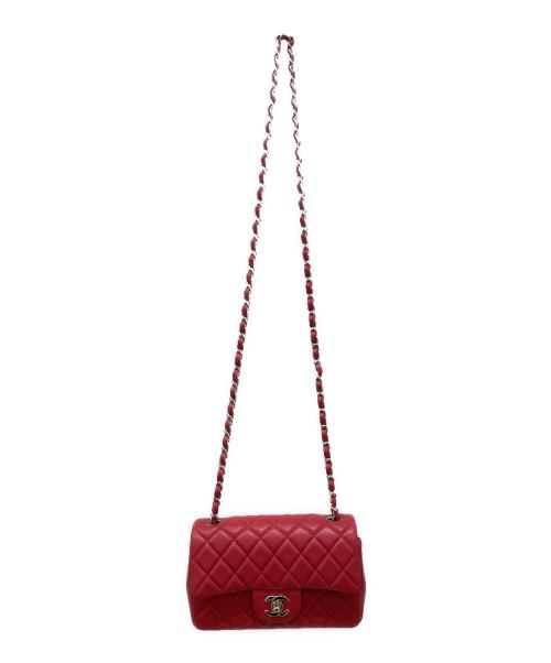 CHANEL（シャネル）CHANEL (シャネル) チェーンショルダーバッグ レッド サイズ:20の古着・服飾アイテム