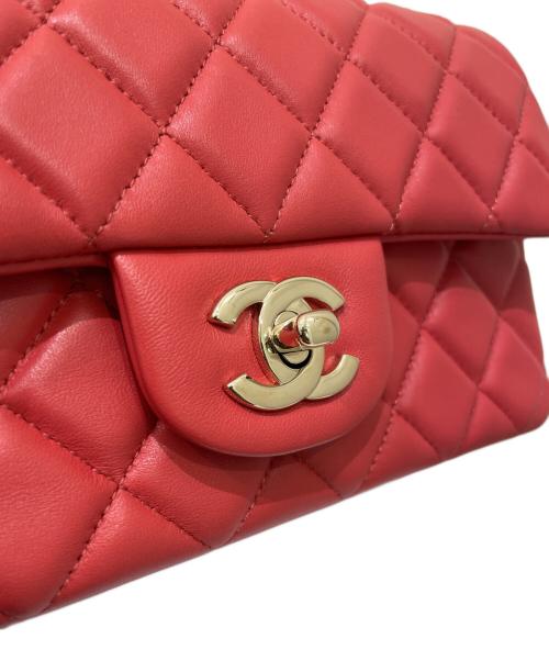 CHANEL（シャネル）CHANEL (シャネル) チェーンショルダーバッグ レッド サイズ:20の古着・服飾アイテム