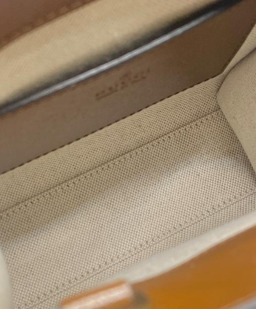 GUCCI（グッチ）GUCCI (グッチ) インターロッキングGミニトートバッグ ベージュの古着・服飾アイテム