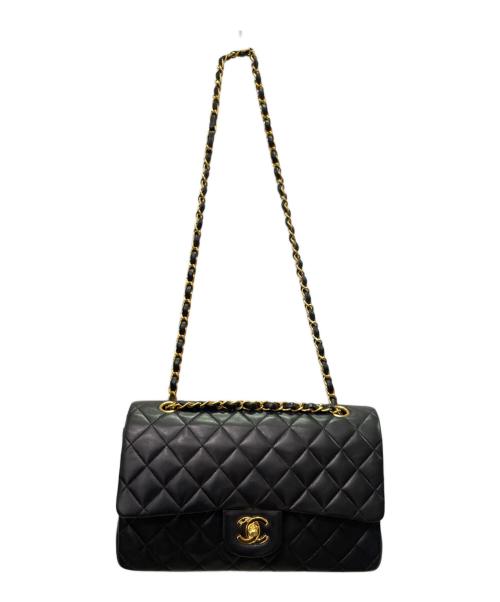 CHANEL（シャネル）CHANEL (シャネル) マトラッセ 25 Wフラップ チェーンショルダーバッグ ブラック サイズ:25の古着・服飾アイテム