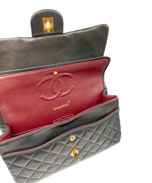 CHANEL（シャネル）CHANEL (シャネル) マトラッセ 25 Wフラップ チェーンショルダーバッグ ブラック サイズ:25の古着・服飾アイテム