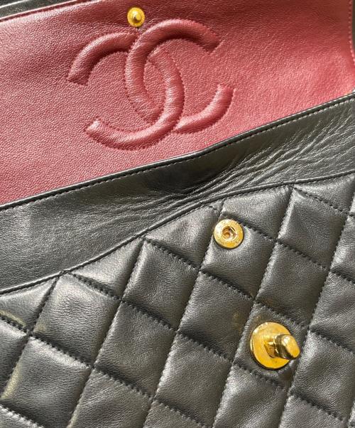 CHANEL（シャネル）CHANEL (シャネル) マトラッセ 25 Wフラップ チェーンショルダーバッグ ブラック サイズ:25の古着・服飾アイテム