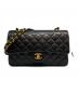 CHANEL（シャネル）の古着「マトラッセ 25 Wフラップ チェーンショルダーバッグ」｜ブラック