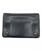 CHROME HEARTSクロムハーツ）の古着「クロスボタン2ZIPウォレット」｜ブラック