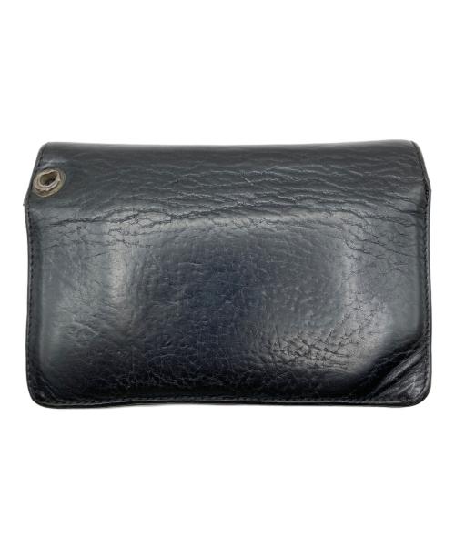 CHROME HEARTS（クロムハーツ）CHROME HEARTS (クロムハーツ) クロスボタン2ZIPウォレット ブラック サイズ:-の古着・服飾アイテム