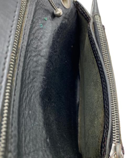 CHROME HEARTS（クロムハーツ）CHROME HEARTS (クロムハーツ) クロスボタン2ZIPウォレット ブラック サイズ:-の古着・服飾アイテム