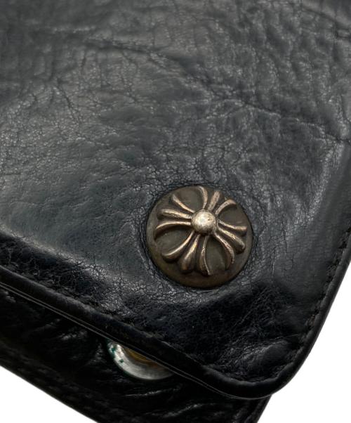 CHROME HEARTS（クロムハーツ）CHROME HEARTS (クロムハーツ) クロスボタン2ZIPウォレット ブラック サイズ:-の古着・服飾アイテム