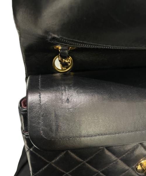 CHANEL（シャネル）CHANEL (シャネル) Wフラップチェーンショルダーバッグ ブラック サイズ:23の古着・服飾アイテム