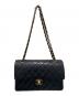 中古・古着 CHANEL (シャネル) Wフラップチェーンショルダーバッグ ブラック サイズ:23：570000円