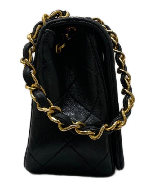 CHANEL（シャネル）CHANEL (シャネル) フルフラップチェーンショルダーバッグ ブラック サイズ:19の古着・服飾アイテム