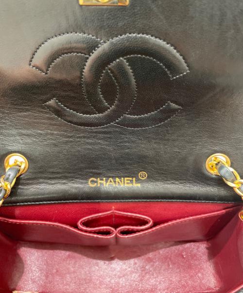 CHANEL（シャネル）CHANEL (シャネル) フルフラップチェーンショルダーバッグ ブラック サイズ:19の古着・服飾アイテム