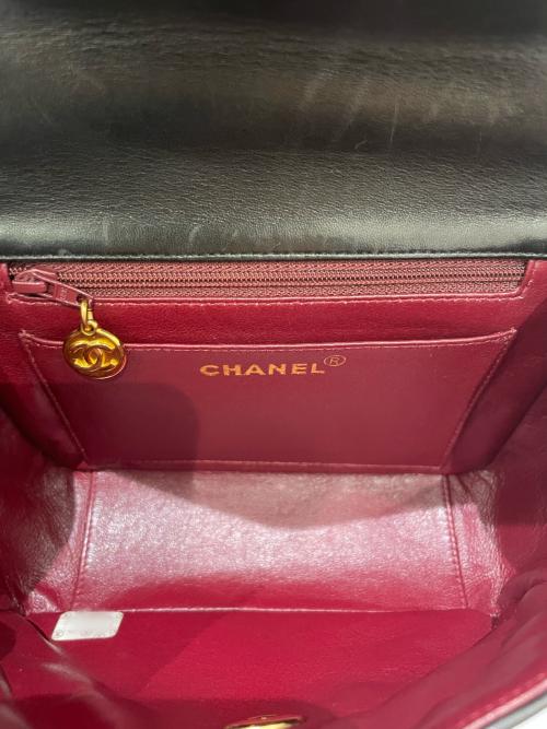 CHANEL（シャネル）CHANEL (シャネル) トップハンドルハンドバッグ ブラックの古着・服飾アイテム