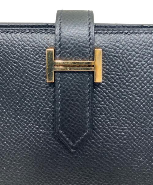 HERMES（エルメス）HERMES (エルメス) ベアンスフレ/ブラック/ヴォーエプソン/2つ折り財布/D刻印:2019年製 ブラック サイズ:-の古着・服飾アイテム