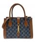 GUCCI（グッチ）の古着「GGスプリーム JACKIE1961 Medium トートバッグ/ジャッキー1961」｜ネイビー