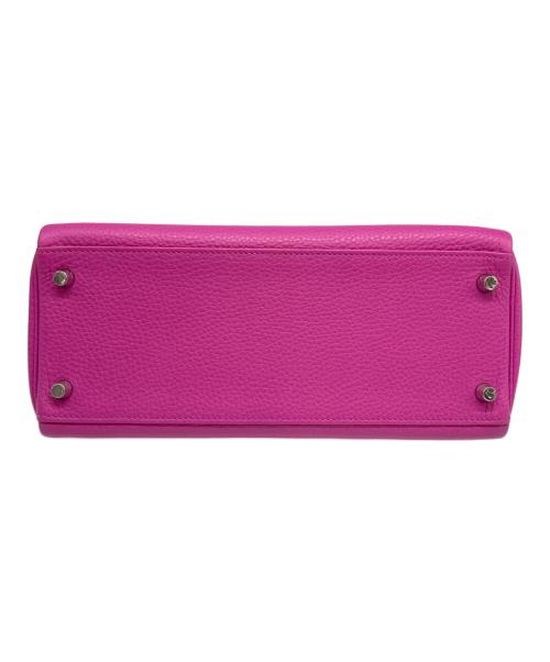 HERMES（エルメス）HERMES (エルメス) ケリー28 内縫い/シルバー金具/ピンク系/C刻印:2018年製 ピンク×シルバー金具 サイズ:28の古着・服飾アイテム