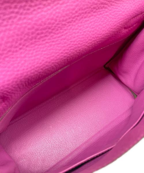 HERMES（エルメス）HERMES (エルメス) ケリー28 内縫い/シルバー金具/ピンク系/C刻印:2018年製 ピンク×シルバー金具 サイズ:28の古着・服飾アイテム